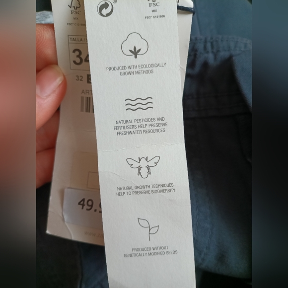 Zara Gray Cargo Pants Size 2 - Picture 6 of 6